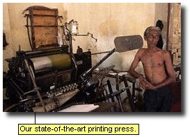 Our state-of-the-art printing press.