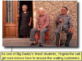 As one of Big Daddy's finest students, Virginia the call girl sure knows how to arouse waiting customers.